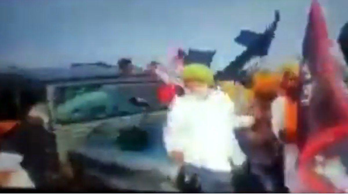 लखीमपुर हिंसा का एक और वीडियो आया सामने, प्रदर्शनकारियों को कुचलती दिखी गाड़ी, देखें वीडियो