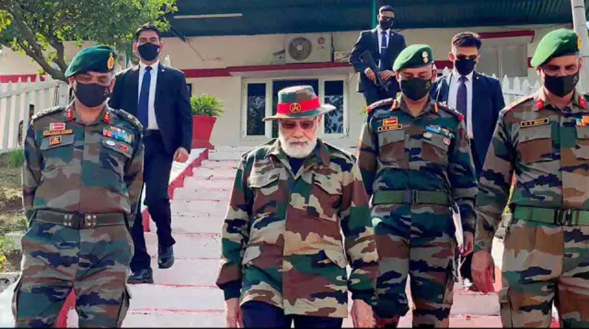 PM Modi celebrated Diwali with soldiers