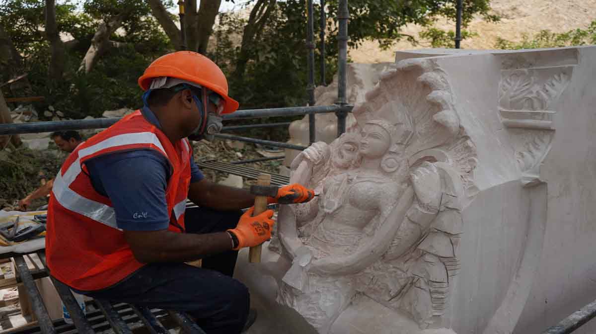 अयोध्या राम मंदिर में बनाई जा रही है हिंदू शास्त्रों पर आधारित 3,600 मूर्तियां, सामने आईं तस्वीरें