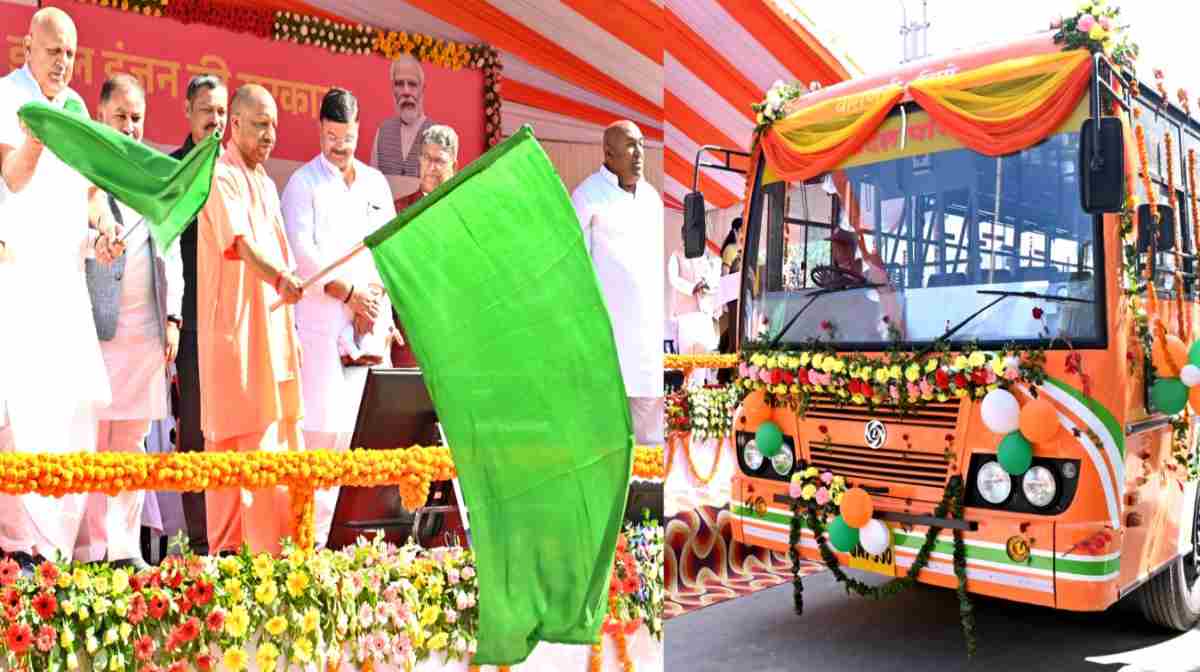 Ayodhya: ‘मिशन महिला सारथी’ का शुभारंभ, सीएम योगी ने हरी झंडी दिखाकर बसों को किया रवाना