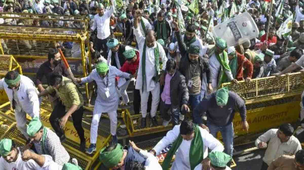 Farmers protest