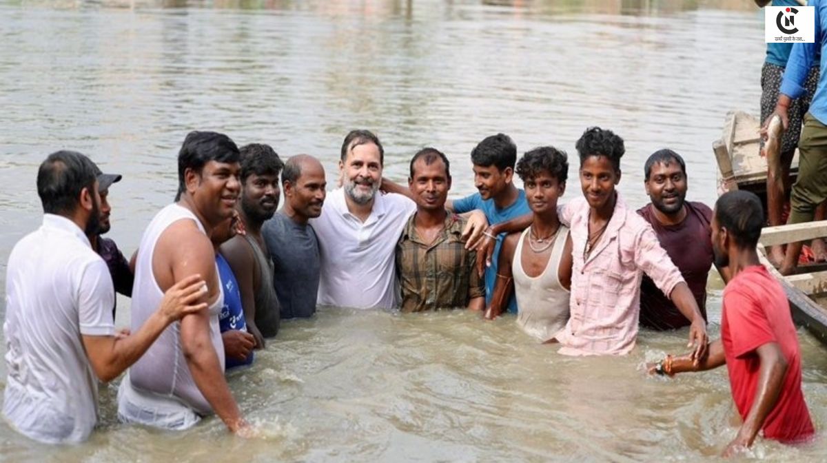मछली पकड़ने तालाब में कूदे राहुल गांधी, बिहार के मछुआरों से किया बड़ा वादा