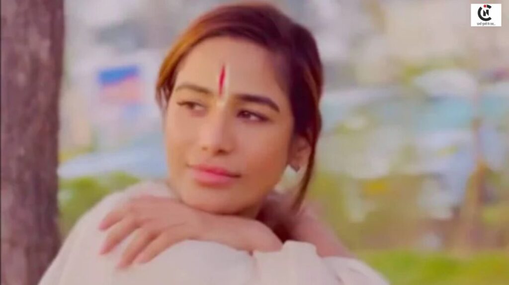 poonam pandey crying at premanand ji maharaj