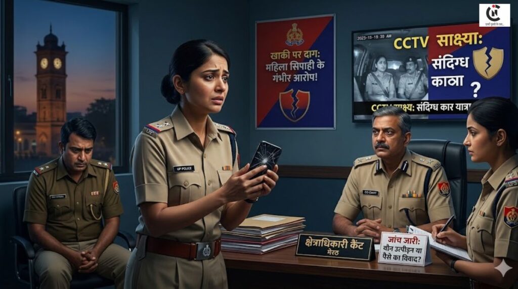 noida merat policewoman accuses head constable