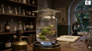 professor frog boiling