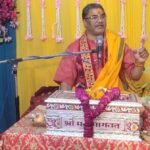 भागवत कथा के द्वितीय दिवस आचार्य लाल अणि पाण्डेय ने सुनाए द्रौपदी, कुन्ती और उत्तरा के करुणा और त्याग के प्रसंग