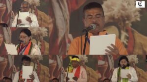subhendu adhikari sworn in as first bjp cm west bengal