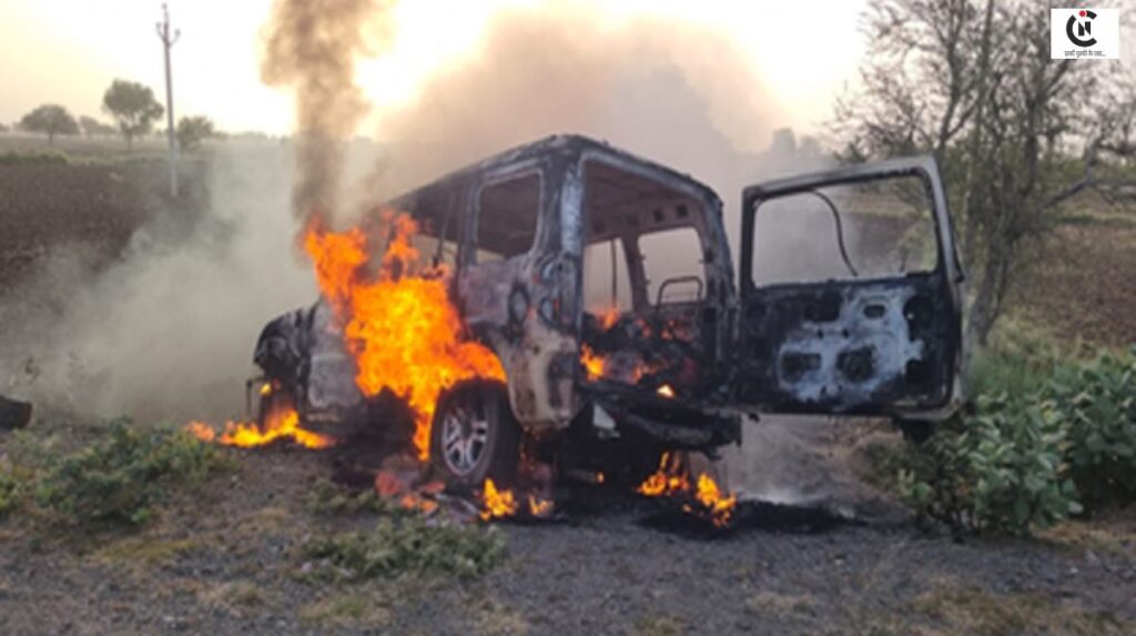 Ajmer Scorpio Fire Accident
