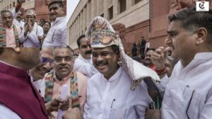 Dharmendra Pradhan Parliament Entry
