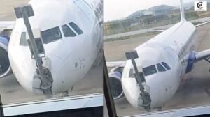 Indigo Flight Pole Collision Srinagar