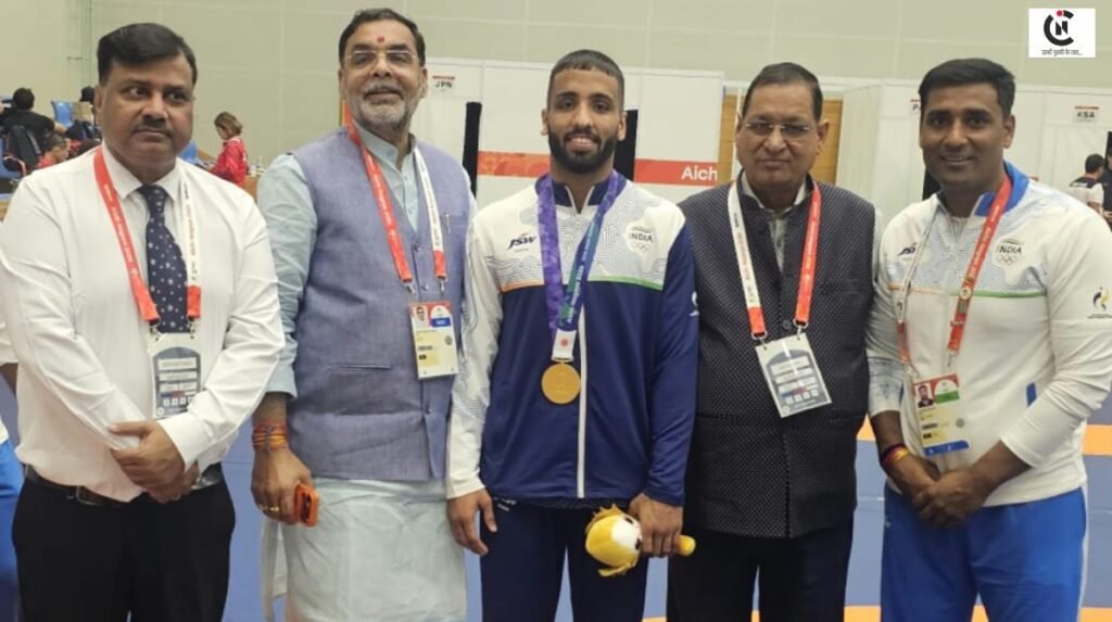 Sujit Wrestling Gold Medal